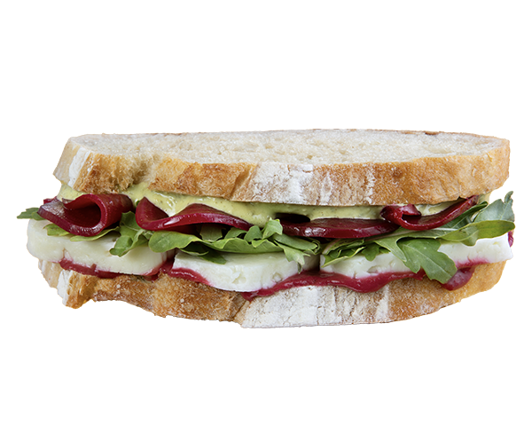 Beets & Halloumi Sandwich